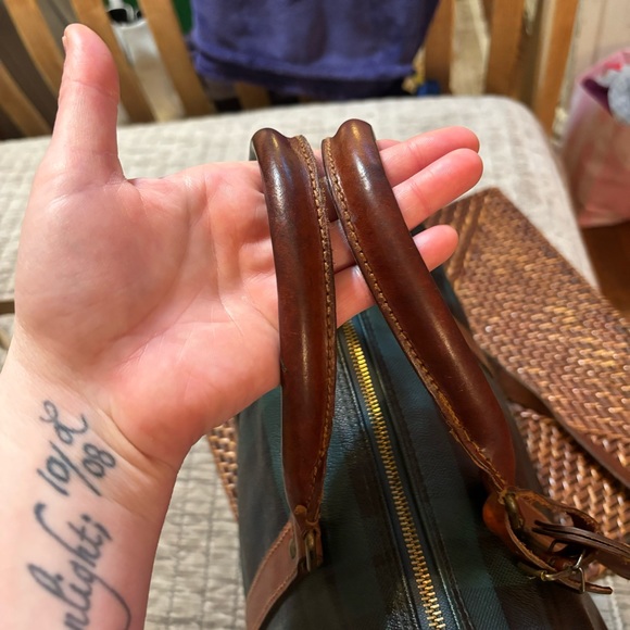 Rare find ✨ POLO Ralph Lauren Vintage Boston Tartan Crossbody Duffel Travel Bag - Picture 12 of 16